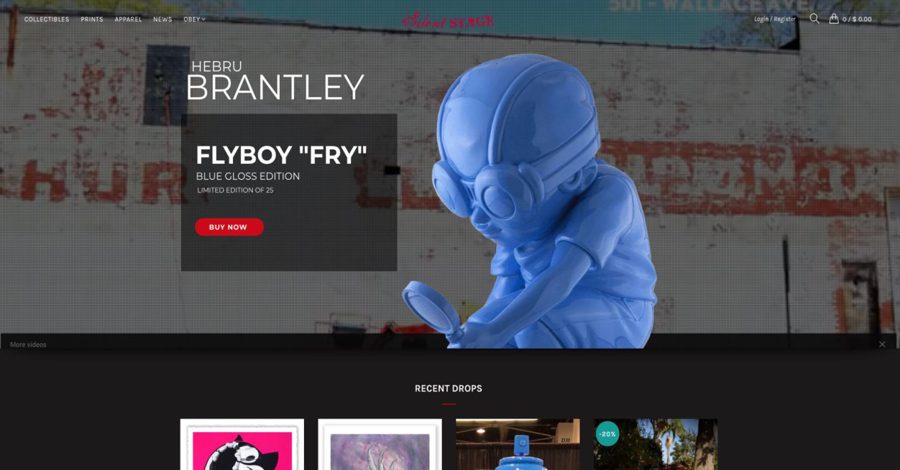 Homepage of the Silent Stage Gallery website